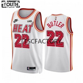 Dres Miami Heat Jimmy Butler 22 Nike 2022-23 Classic Edition Bijela Swingman - Dječji